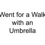 Went for a Walk with an Umbrella