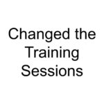 Changed the Training Sessions