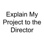 Explain My Project to the Director