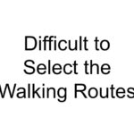 Difficult to Select the Walking Routes