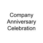 Company Anniversary Celebration