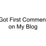 Got First Comment on My Blog