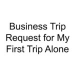 Business Trip Request for My First Trip Alone