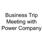 Business Trip Meeting with Power Company