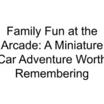 Family Fun at the Arcade: A Miniature Car Adventure Worth Remembering