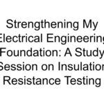 Strengthening My Electrical Engineering Foundation: A Study Session on Insulation Resistance Testing