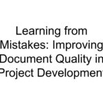 Learning from Mistakes: Improving Document Quality in Project Development