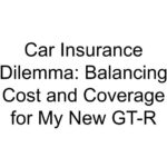 Car Insurance Dilemma: Balancing Cost and Coverage for My New GT-R