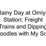 Rainy Day at Omiya Station: Freight Trains and Dipping Noodles with My Son