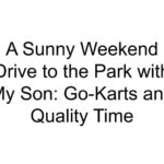 A Sunny Weekend Drive to the Park with My Son: Go-Karts and Quality Time