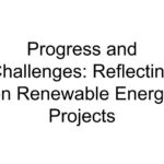 Progress and Challenges: Reflecting on Renewable Energy Projects