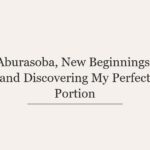Aburasoba, New Beginnings, and Discovering My Perfect Portion