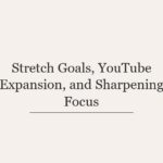 Stretch Goals, YouTube Expansion, and Sharpening Focus
