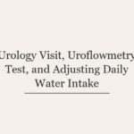 Urology Visit, Uroflowmetry Test, and Adjusting Daily Water Intake